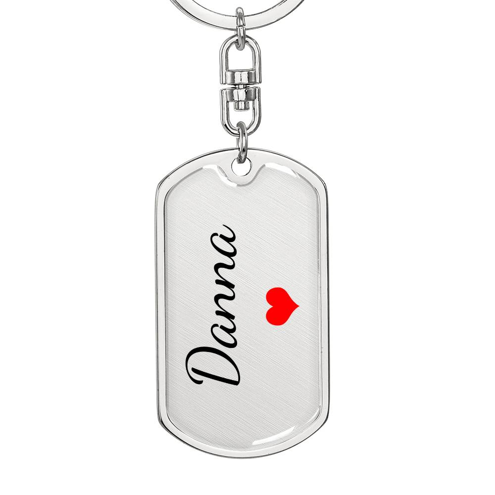Danna Keychain – Custom Name Keychain for Women