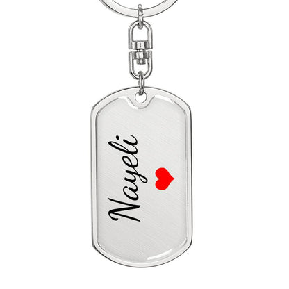 Nayeli Keychain – Custom Name Keychain for Women