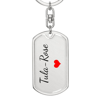 Tula-Rose Keychain – Name Keychain Gift