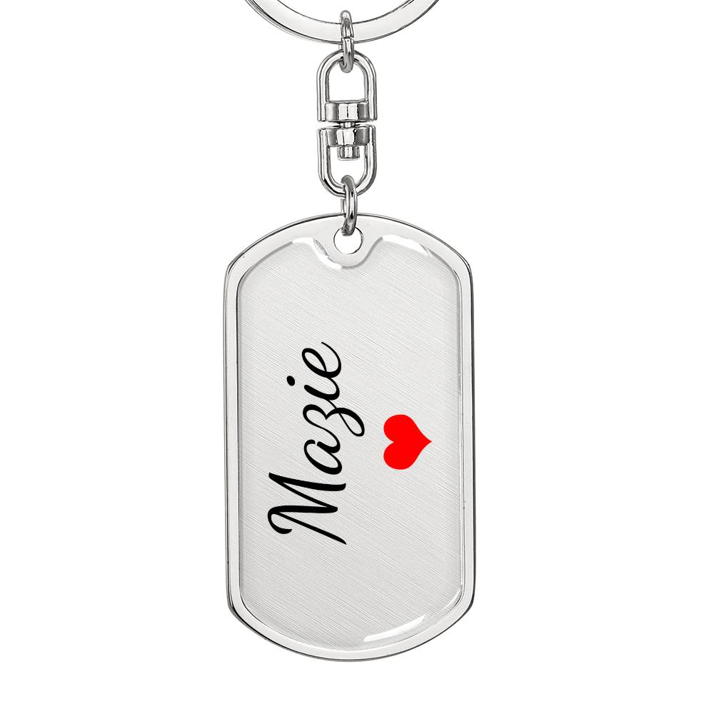 Mazie Keychain – Custom Name Keychain for Women