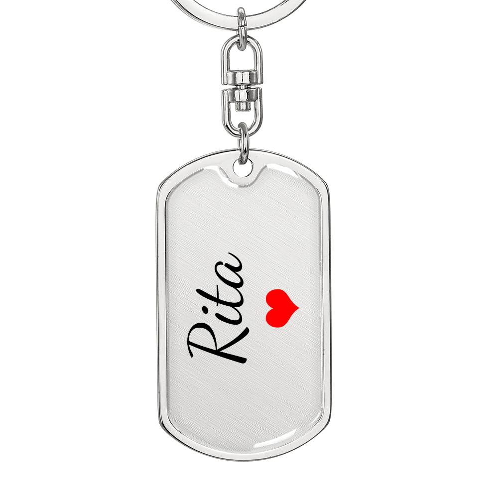 Rita Keychain – Custom Name Keychain for Women