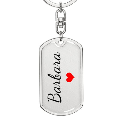 Barbara Keychain – Name Keychain for Women