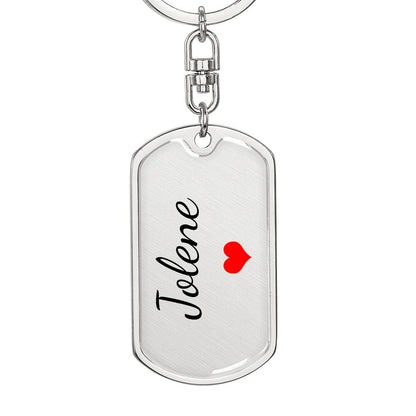 Jolene Keychain – Custom Name Keychain for Women