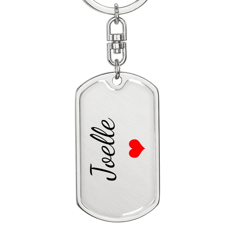 Joelle Keychain – Custom Name Keychain for Women