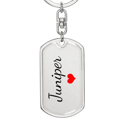 Juniper Keychain – Name Keychain for Women