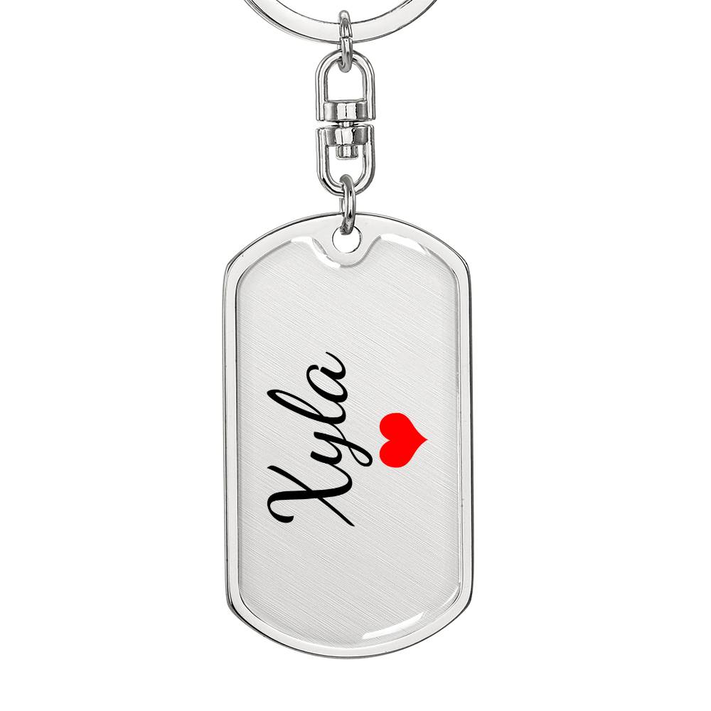 Xyla Keychain – Custom Name Keychain for Women