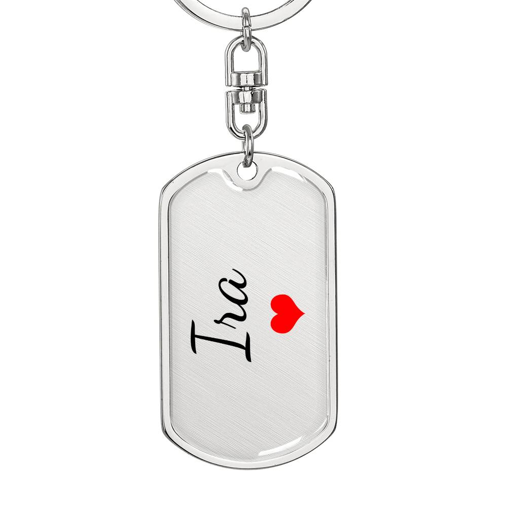 Ira Keychain – Custom Name Keychain for Women