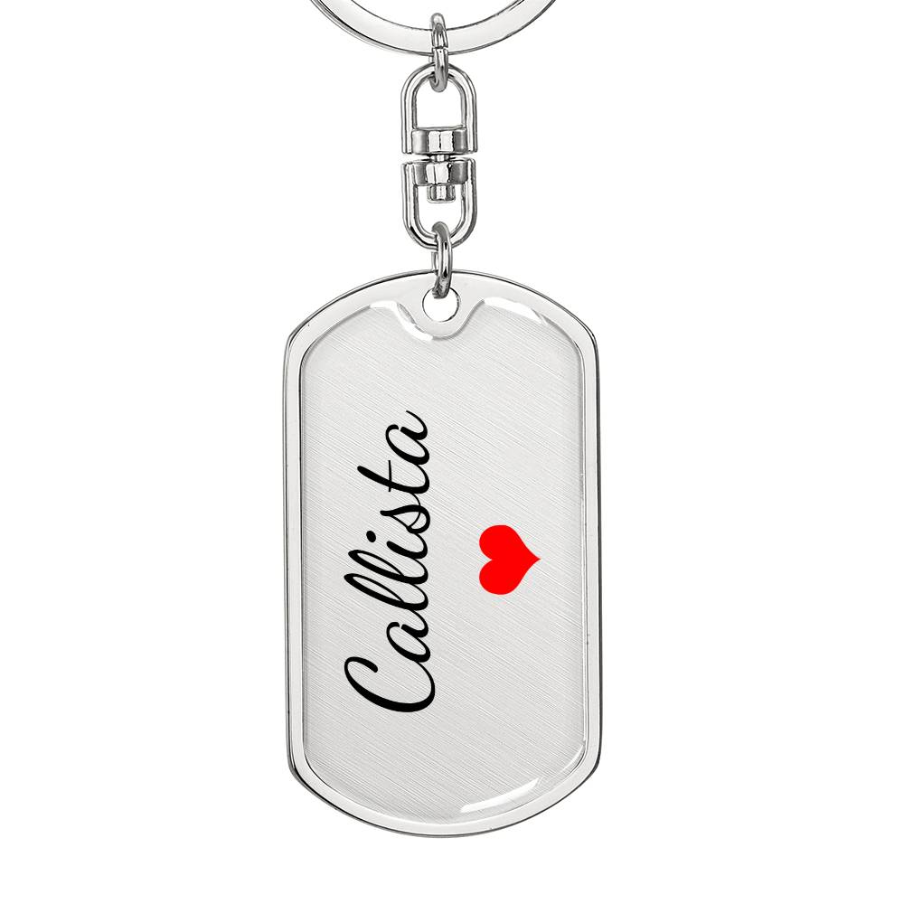 Callista Keychain – Name Keychain Gift