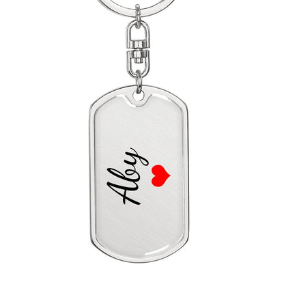 Aby Keychain – Custom Name Keychain for Women