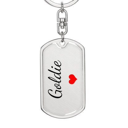Goldie Keychain – Custom Name Keychain for Women