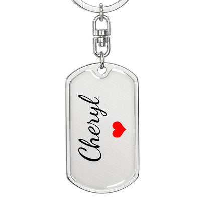 Cheryl Keychain – Custom Name Keychain for Women