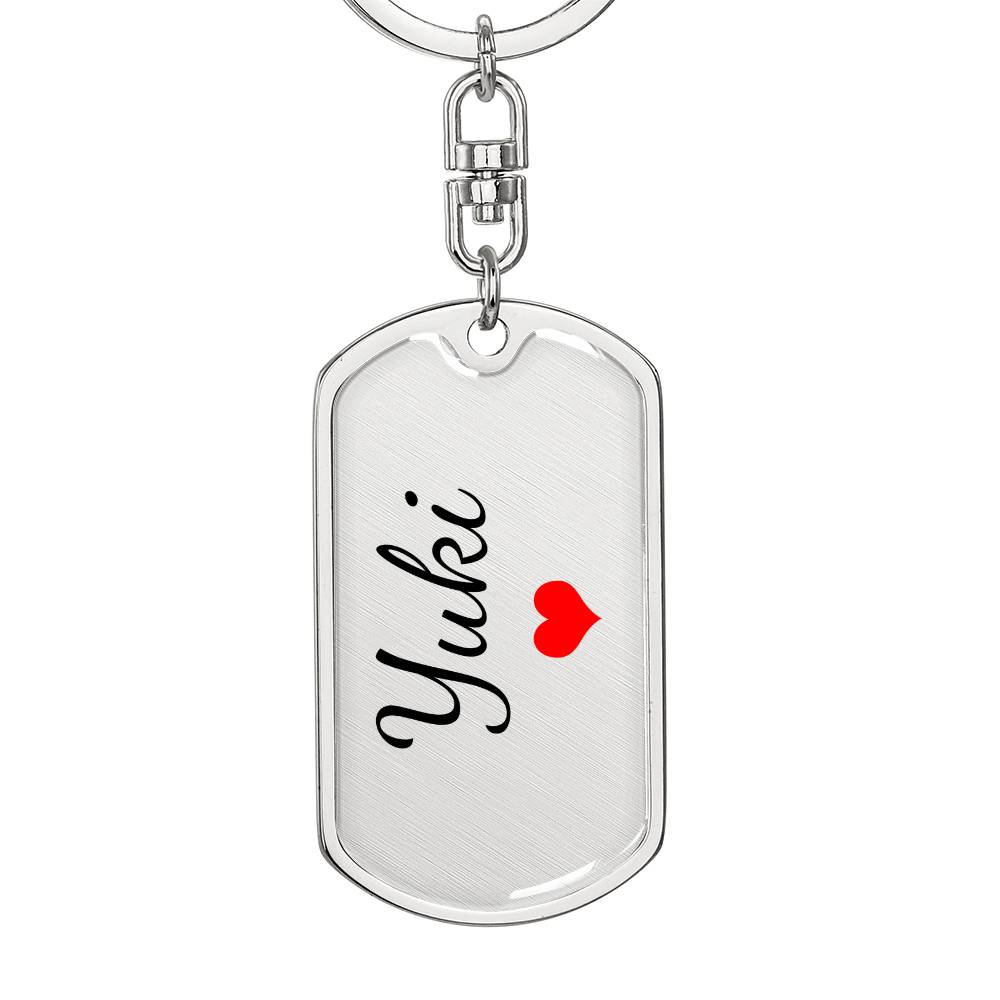 Yuki Keychain – Custom Name Keychain for Women