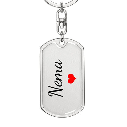 Nema Keychain – Custom Name Keychain for Women