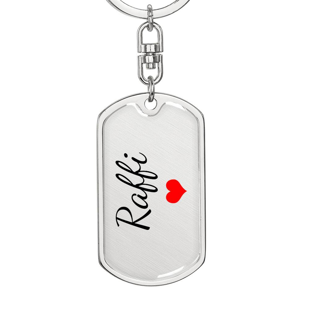 Raffi Keychain – Custom Name Keychain for Women