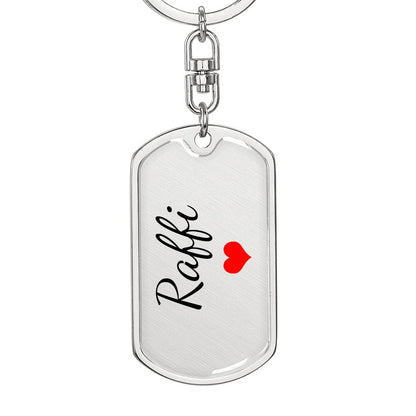 Raffi Keychain – Custom Name Keychain for Women