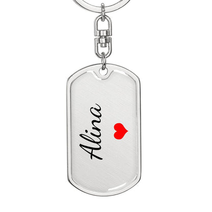 Alina Keychain – Custom Name Keychain for Women