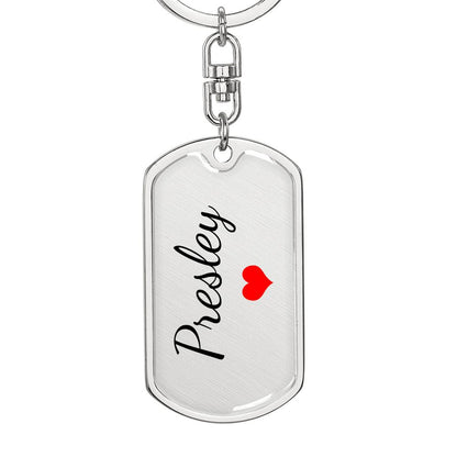 Presley Keychain – Name Keychain for Women