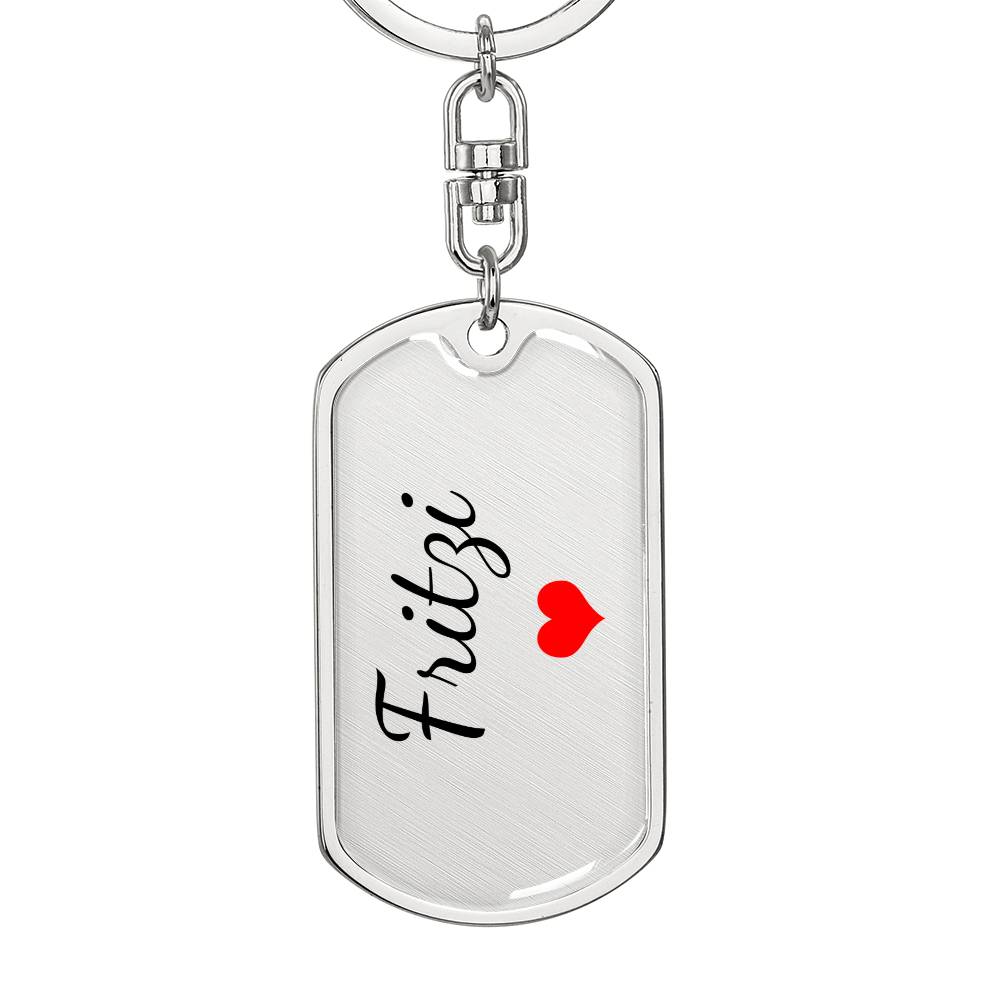 Fritzi Keychain – Custom Name Keychain for Women