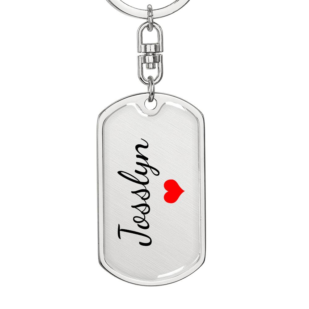 Josslyn Keychain – Name Keychain for Women