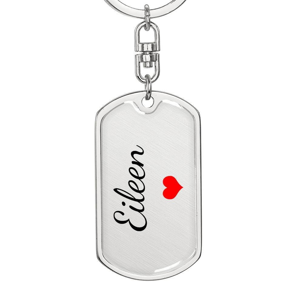 Eileen Keychain – Custom Name Keychain for Women