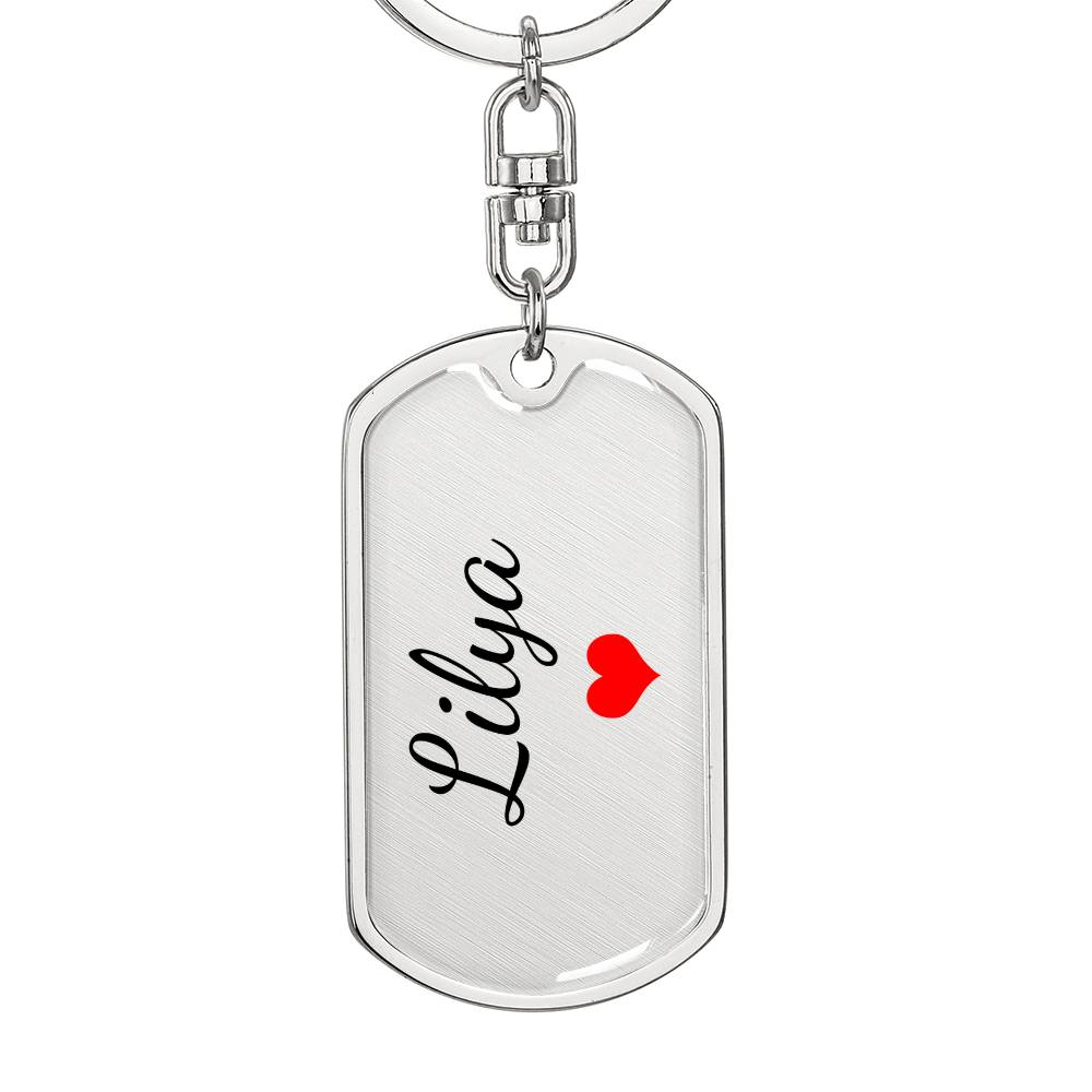 Lilya Keychain – Custom Name Keychain for Women