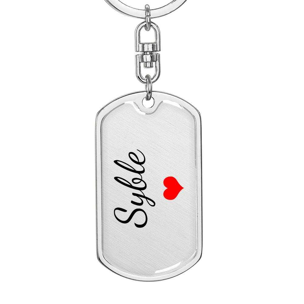 Syble Keychain – Custom Name Keychain for Women