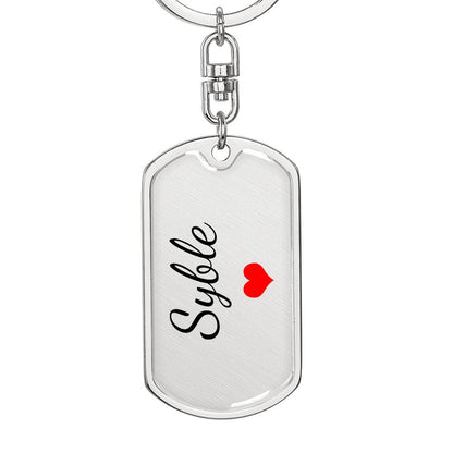 Syble Keychain – Custom Name Keychain for Women