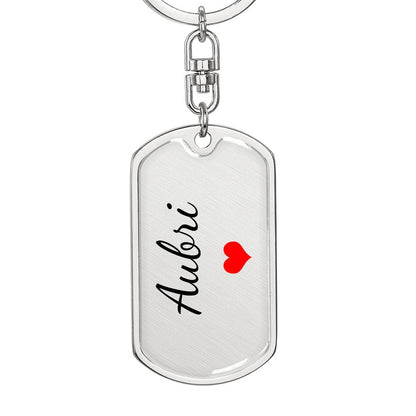 Aubri Keychain – Custom Name Keychain for Women