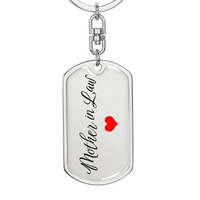 Load image into Gallery viewer, Custom Mother in Law Gift from Bride, Personalized Mother-in-Law Keychain
