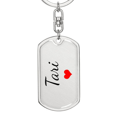 Tari Keychain – Custom Name Keychain for Women