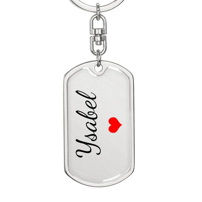 Ysabel Keychain – Custom Name Keychain for Women