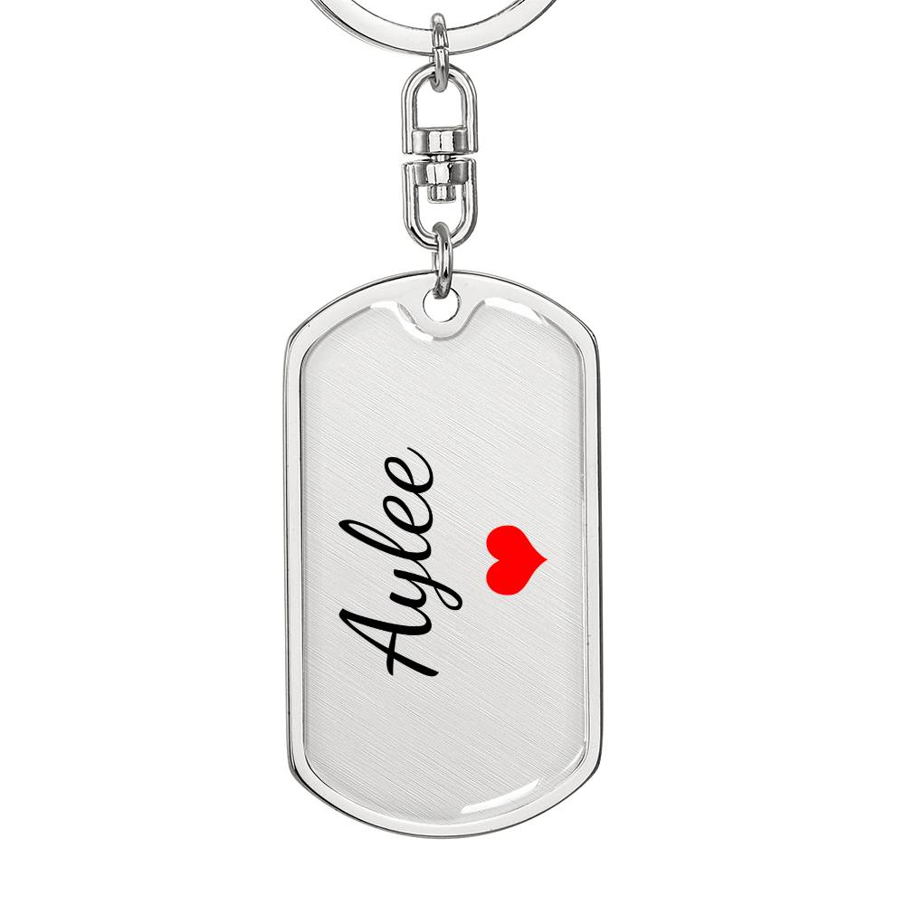 Aylee Keychain – Custom Name Keychain for Women