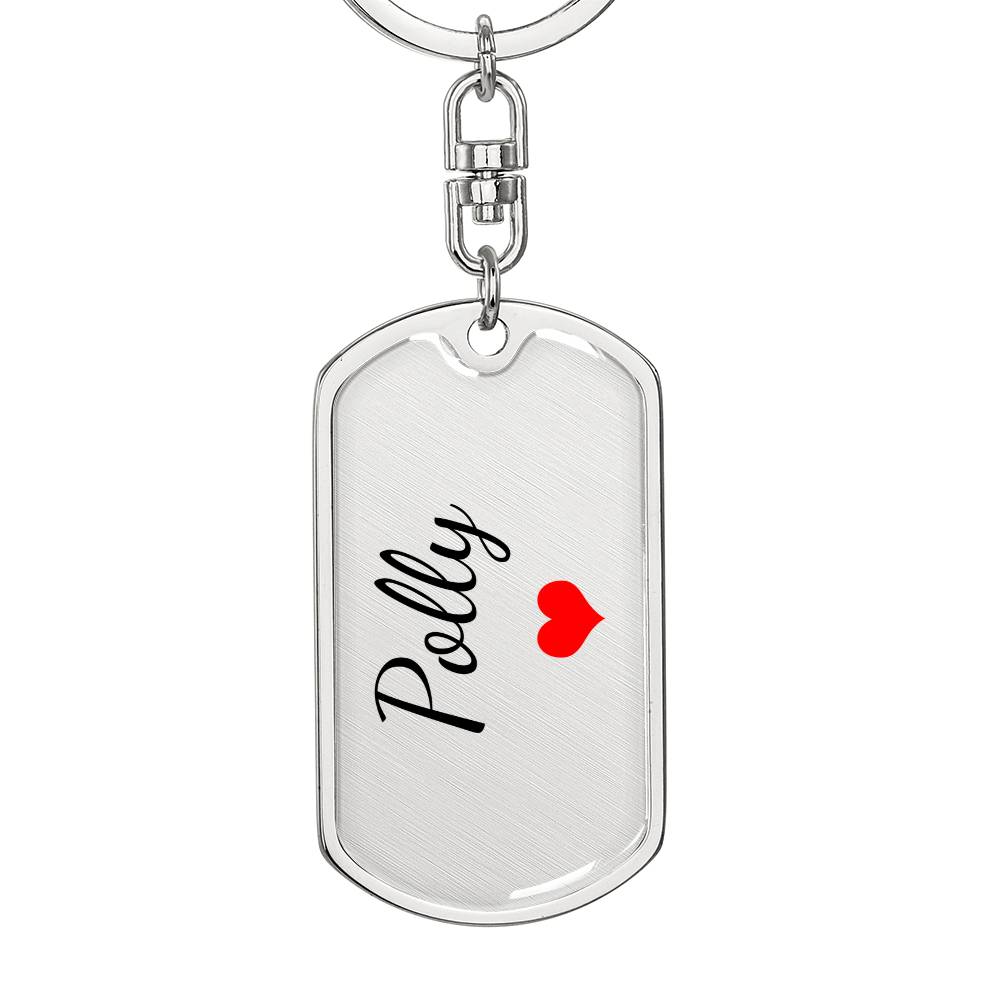 Polly Keychain – Custom Name Keychain for Women
