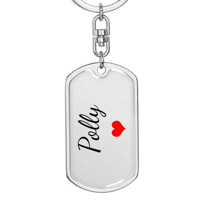 Polly Keychain – Custom Name Keychain for Women