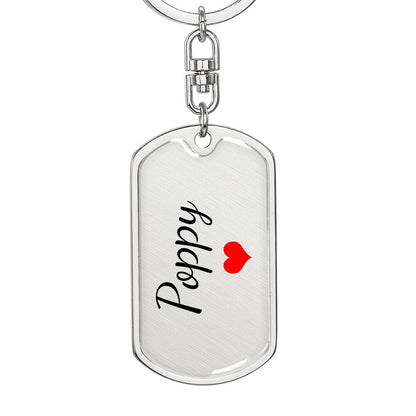 Poppy Keychain – Custom Name Keychain for Women
