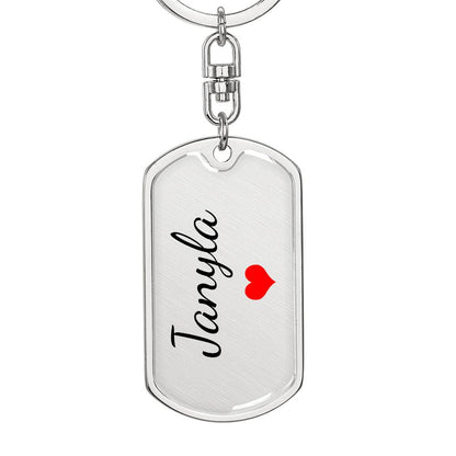 Janyla Keychain – Custom Name Keychain for Women