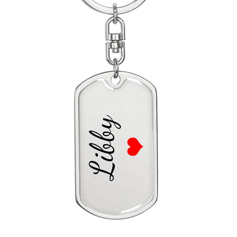 Libby Keychain – Custom Name Keychain for Women