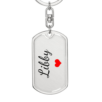 Libby Keychain – Custom Name Keychain for Women