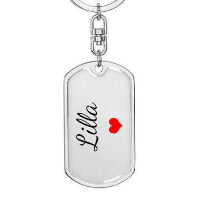 Lilla Keychain – Custom Name Keychain for Women