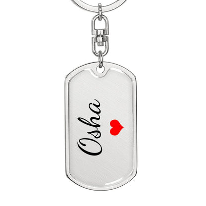 Osha Keychain – Custom Name Keychain for Women