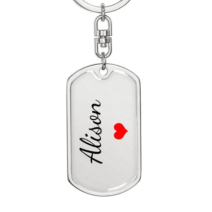 Alison Keychain – Custom Name Keychain for Women