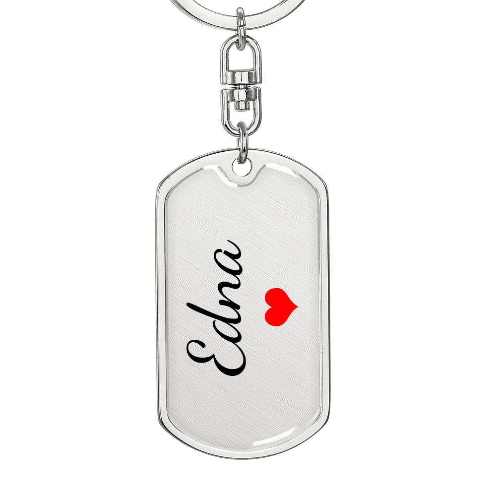Edna Keychain – Custom Name Keychain for Women