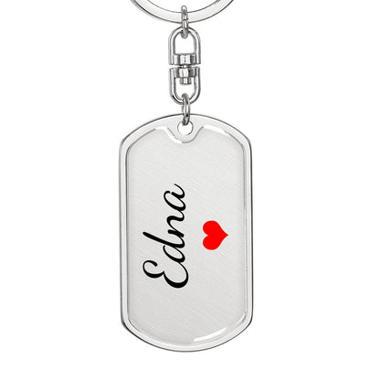 Edna Keychain – Custom Name Keychain for Women
