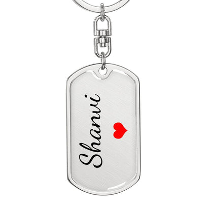 Shanvi Keychain – Custom Name Keychain for Women