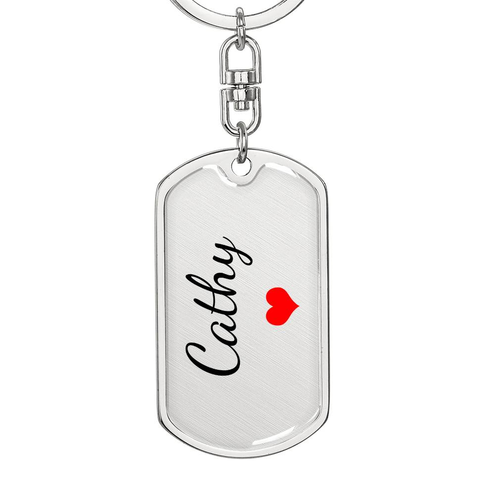 Cathy Keychain – Custom Name Keychain for Women