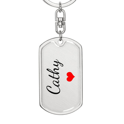 Cathy Keychain – Custom Name Keychain for Women