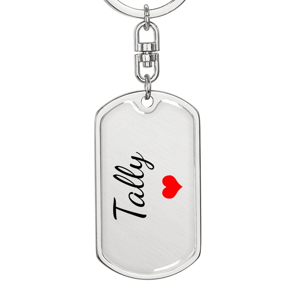 Tally Keychain – Custom Name Keychain for Women