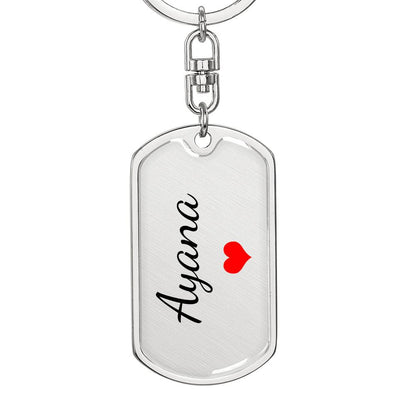 Ayana Keychain – Custom Name Keychain for Women
