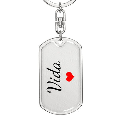 Vida Keychain – Custom Name Keychain for Women