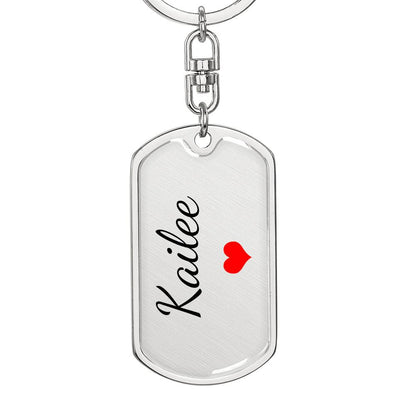 Kailee Keychain – Custom Name Keychain for Women